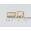 Серьги Xuping Позолота 18K колечки Дорожки циркония фото №2 Серьги Xuping Позолота 18K колечки Дорожки циркония фото №2
