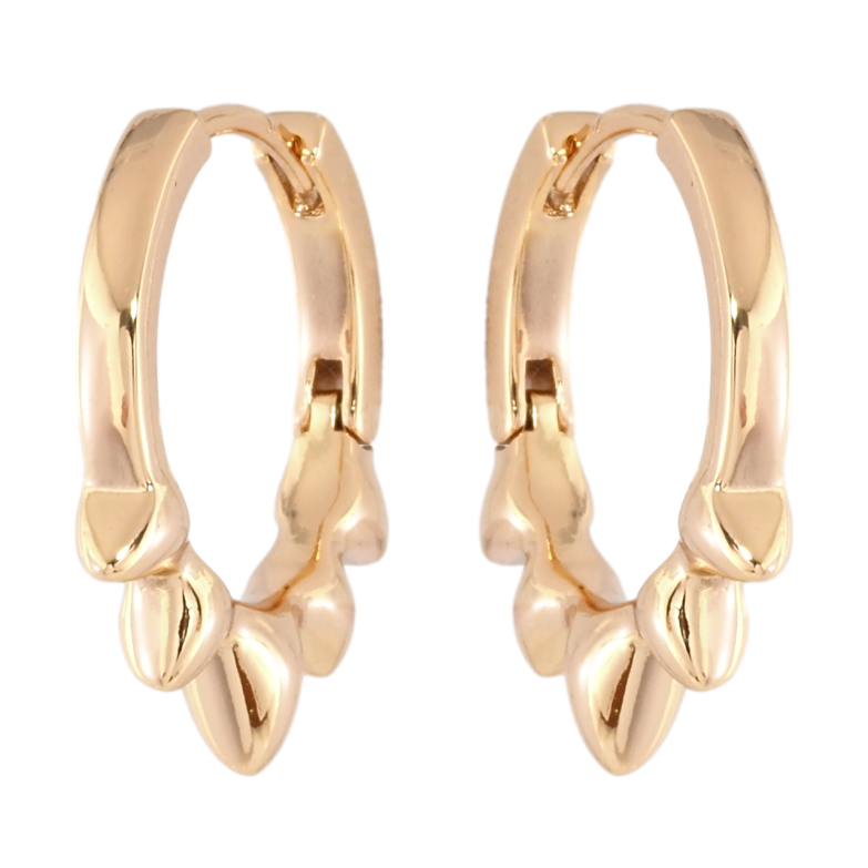 Серьги Xuping Позолота 18K колечки Декоративный узор фото №2 Серьги Xuping Позолота 18K колечки Декоративный узор фото №2