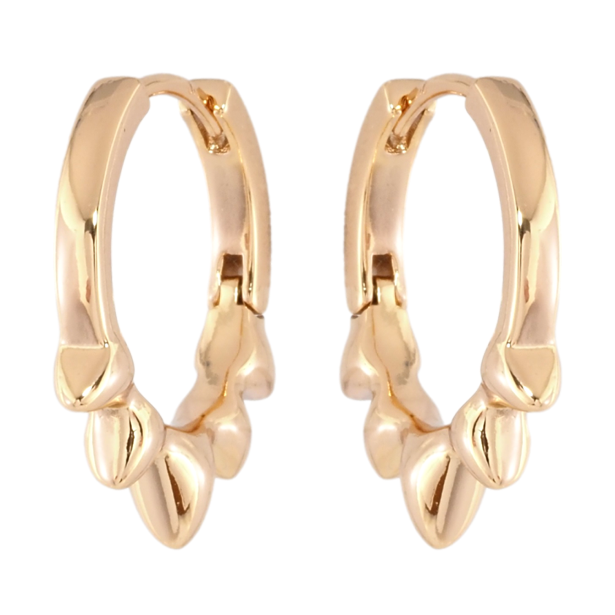 Серьги Xuping Позолота 18K колечки Декоративный узор фото №1 Серьги Xuping Позолота 18K колечки Декоративный узор фото №1