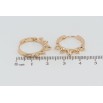Серьги Xuping Позолота 18K колечки Декоративный узор фото №2 Серьги Xuping Позолота 18K колечки Декоративный узор фото №2