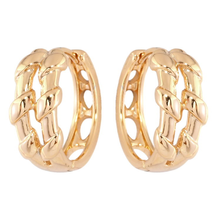 Серьги Xuping Позолота 18K колечки Декоративный узор фото №21 Серьги Xuping Позолота 18K колечки Декоративный узор фото №21