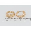 Серьги Xuping Позолота 18K колечки Декоративный узор фото №2 Серьги Xuping Позолота 18K колечки Декоративный узор фото №2