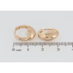 Серьги Xuping Позолота 18K колечки Декоративный узор фото №2 Серьги Xuping Позолота 18K колечки Декоративный узор фото №2