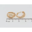 Серьги Xuping Позолота 18K колечки Резной узор с цирконием фото №2 Серьги Xuping Позолота 18K колечки Резной узор с цирконием фото №2