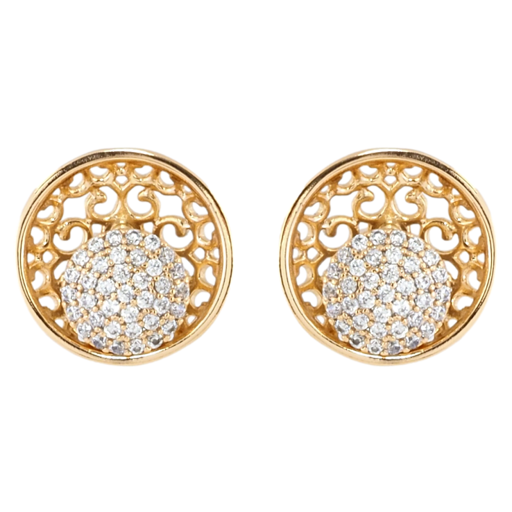 Серьги Xuping Позолота 18K пусеты Ажурные круги с инкрустацией цирконием фото №18 Серьги Xuping Позолота 18K пусеты Ажурные круги с инкрустацией цирконием фото №18