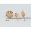 Серьги Xuping Позолота 18K пусеты Ажурные круги с инкрустацией цирконием фото №2 Серьги Xuping Позолота 18K пусеты Ажурные круги с инкрустацией цирконием фото №2