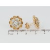Серьги Xuping Позолота 18K пусеты Цветочки с цирконием фото №2 Серьги Xuping Позолота 18K пусеты Цветочки с цирконием фото №2