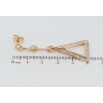 Серьги Xuping Позолота 18K пусеты Треугольные подвески с цирконием фото №2 Серьги Xuping Позолота 18K пусеты Треугольные подвески с цирконием фото №2