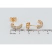 Серьги Xuping Позолота 18K пусеты Инкрустация цирконием фото №2 Серьги Xuping Позолота 18K пусеты Инкрустация цирконием фото №2