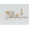 Серьги Xuping Позолота 18K пусеты Капельки с инкрустацией цирконием фото №2 Серьги Xuping Позолота 18K пусеты Капельки с инкрустацией цирконием фото №2