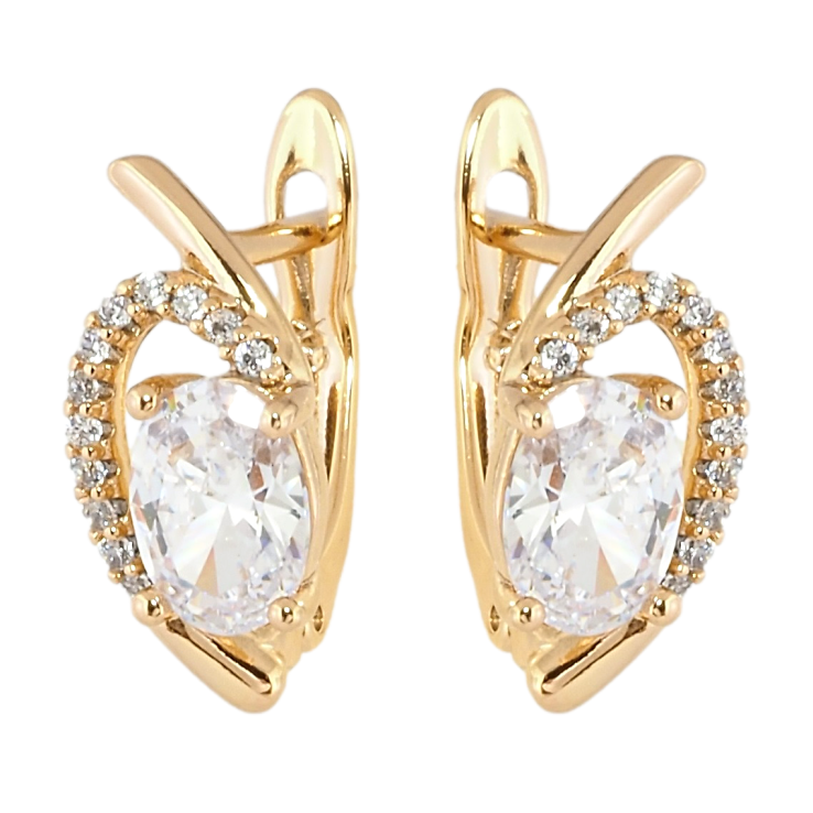 Серьги Xuping Позолота 18K английский замок Декоративный узор с цирконием фото №24 Серьги Xuping Позолота 18K английский замок Декоративный узор с цирконием фото №24