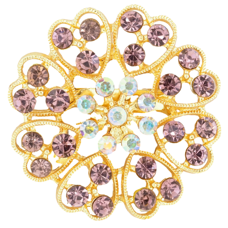 Брошка Квітка з бордовыми стразами фото №15 Брошка Квітка з бордовыми стразами фото №15
