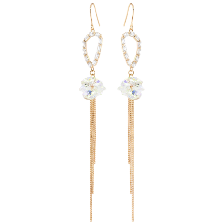 Серьги Xuping цвет 18K с кристаллами Swarovski французский замок Подвески с кристаллами Shimmer фото №8 Серьги Xuping цвет 18K с кристаллами Swarovski французский замок Подвески с кристаллами Shimmer фото №8