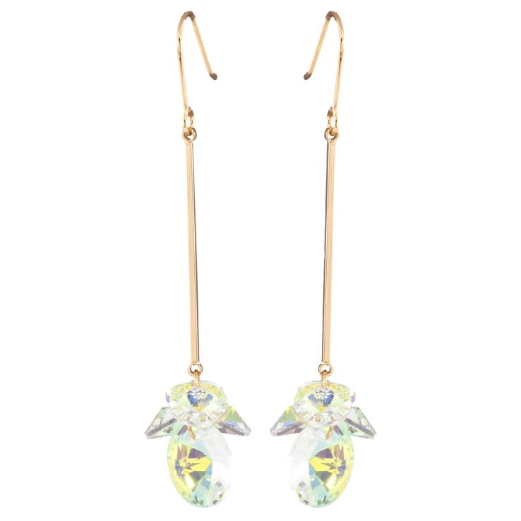 Серьги Xuping цвет 18K с кристаллами Swarovski французский замок Подвески с кристаллами Shimmer фото №2 Серьги Xuping цвет 18K с кристаллами Swarovski французский замок Подвески с кристаллами Shimmer фото №2