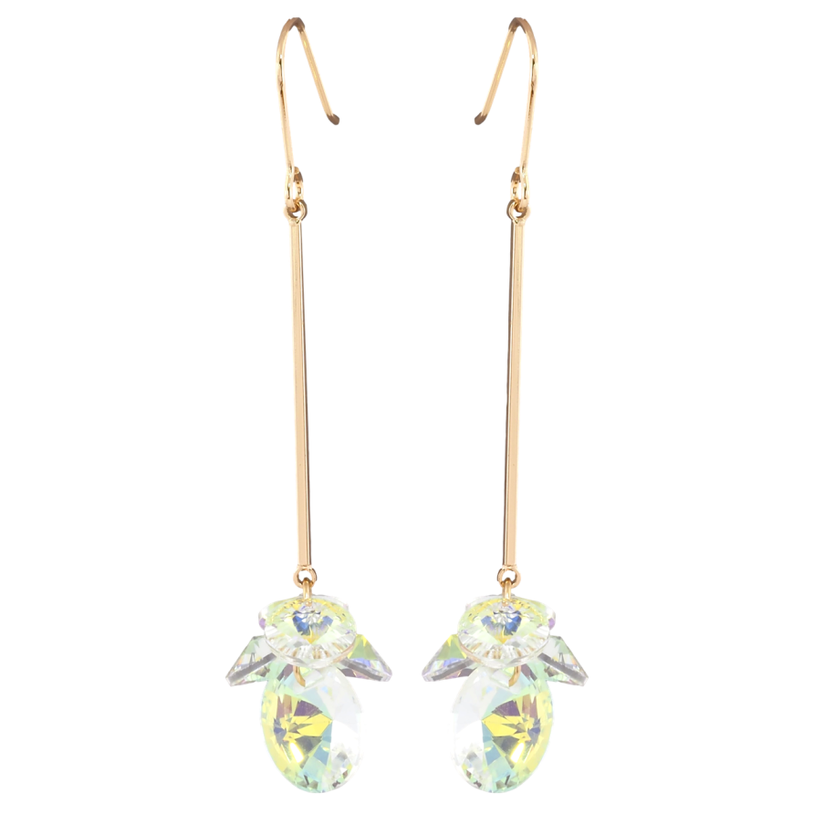 Серьги Xuping цвет 18K с кристаллами Swarovski французский замок Подвески с кристаллами Shimmer фото №1 Серьги Xuping цвет 18K с кристаллами Swarovski французский замок Подвески с кристаллами Shimmer фото №1