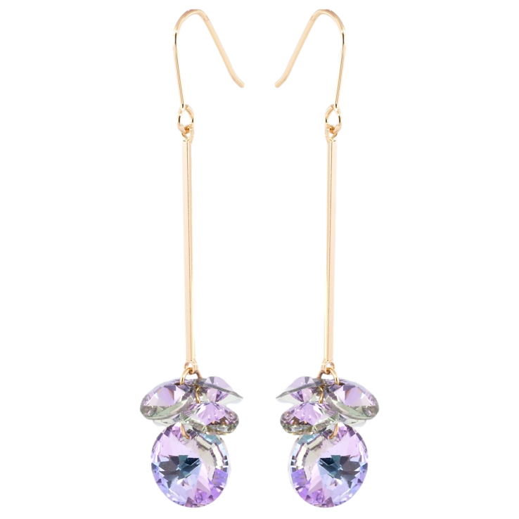 Серьги Xuping цвет 18K с кристаллами Swarovski французский замок Подвески с кристаллами Paradise Shine фото №9 Серьги Xuping цвет 18K с кристаллами Swarovski французский замок Подвески с кристаллами Paradise Shine фото №9