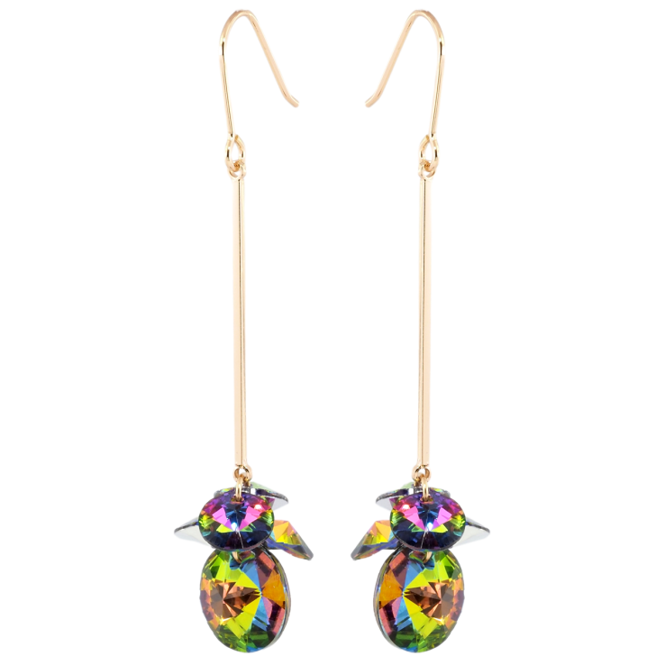 Серьги Xuping цвет 18K с кристаллами Swarovski французский замок Подвески с кристаллами Vitrail Medium фото №25