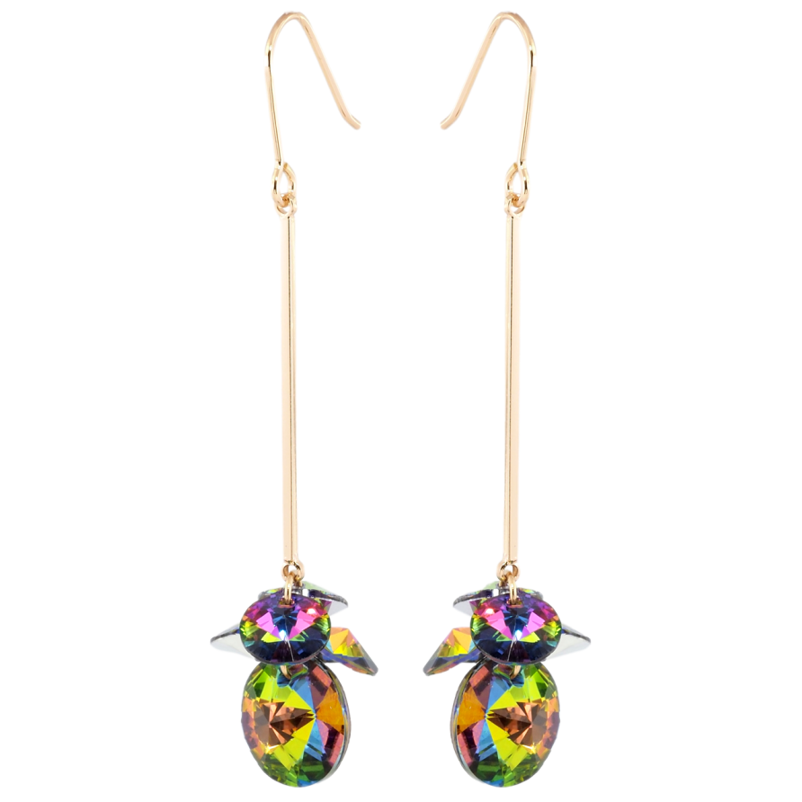 Серьги Xuping цвет 18K с кристаллами Swarovski французский замок Подвески с кристаллами Vitrail Medium фото №1 Серьги Xuping цвет 18K с кристаллами Swarovski французский замок Подвески с кристаллами Vitrail Medium фото №1