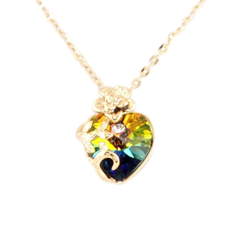 Кулон Xuping колір 18K з кр-ми Swarovski на ланцюжку Сердечко Vitrail Medium довжина 40-45см х 1.5мм фото №14 Кулон Xuping колір 18K з кр-ми Swarovski на ланцюжку Сердечко Vitrail Medium довжина 40-45см х 1.5мм фото №14