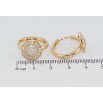 Серьги Xuping Позолота 18K колечки Восьмигранники с инкрустацией цирконием фото №2 Серьги Xuping Позолота 18K колечки Восьмигранники с инкрустацией цирконием фото №2