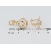 Серьги Xuping Позолота 18K + Родий английский замок Узор цепочка с колечками фото №2 Серьги Xuping Позолота 18K + Родий английский замок Узор цепочка с колечками фото №2