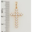 Кулон Xuping Позолота 18K Хрест з цирконієм для ланцюжка до 5мм фото №2 Кулон Xuping Позолота 18K Хрест з цирконієм для ланцюжка до 5мм фото №2