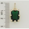 Кулон Xuping Позолота 14K Зеленый фианит в оправе с цирконием для цепочки до 5мм фото №3 Кулон Xuping Позолота 14K Зеленый фианит в оправе с цирконием для цепочки до 5мм фото №3