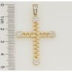 Кулон Xuping Позолота 14K Крест узор цепочка с цирконием для цепочки до 5мм фото №2 Кулон Xuping Позолота 14K Крест узор цепочка с цирконием для цепочки до 5мм фото №2