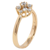Каблучка Xuping Позолота 18K Кришталева квіточка фото №2 Каблучка Xuping Позолота 18K Кришталева квіточка фото №2