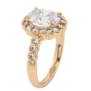 Кольцо Xuping Позолота 18K Фианит в обрамлении циркония фото №2 Кольцо Xuping Позолота 18K Фианит в обрамлении циркония фото №2