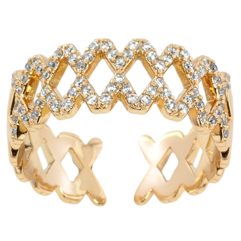 Кольцо Xuping Позолота 18K Декоративный узор с цирконием фото №1 Кольцо Xuping Позолота 18K Декоративный узор с цирконием фото №1