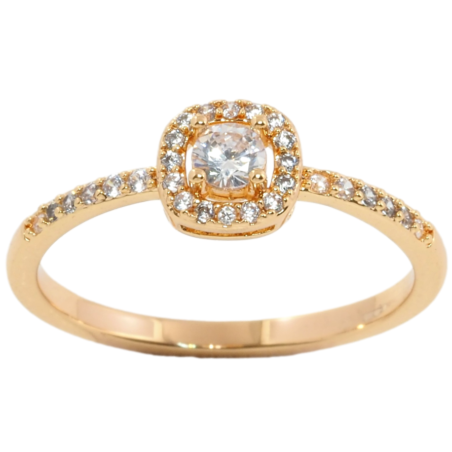 Кольцо Xuping Позолота 18K Инкрустация цирконием фото №1 Кольцо Xuping Позолота 18K Инкрустация цирконием фото №1