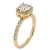Каблучка Xuping Позолота 18K Інкрустація цирконієм і фіанітом фото №2