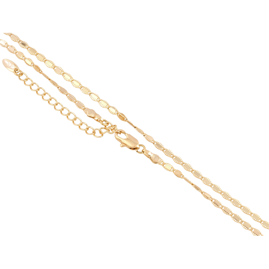 Цепочка Xuping Позолота 18K Плетение Морская цепь с узором, перекрученная длина 45-50см х 2.5мм фото №1 Цепочка Xuping Позолота 18K Плетение Морская цепь с узором, перекрученная длина 45-50см х 2.5мм фото №1