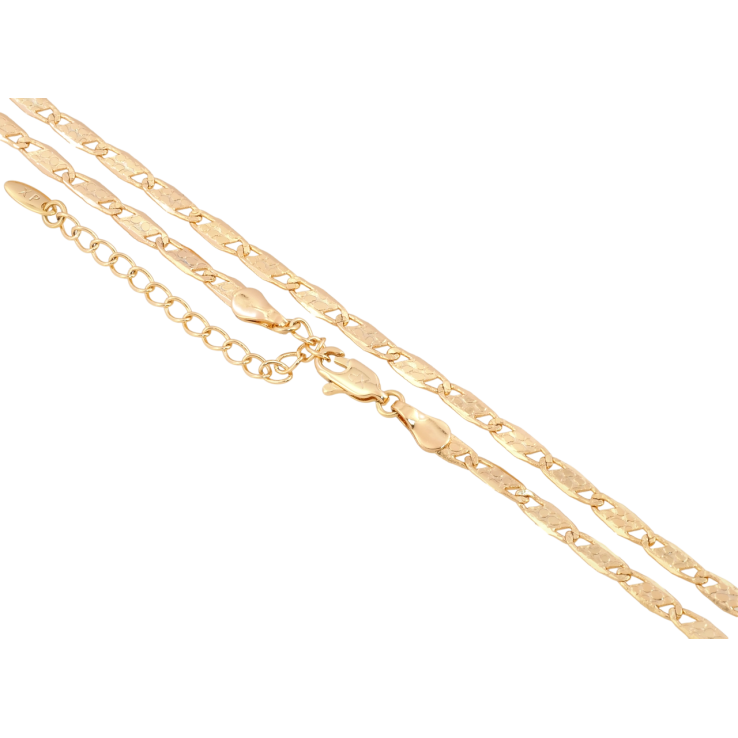 Ланцюжок Xuping Позолота 18K Плетіння Морський ланцюг довжина 45-50см х 3мм фото №21