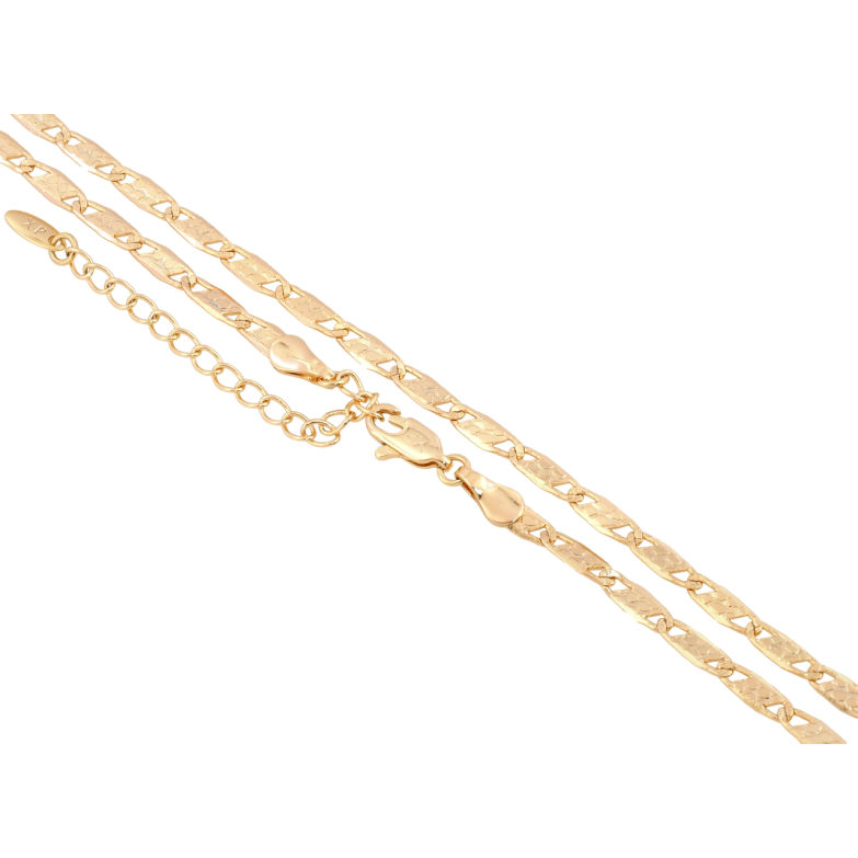 Ланцюжок Xuping Позолота 18K Плетіння Морський ланцюг довжина 45-50см х 3мм фото №1 Ланцюжок Xuping Позолота 18K Плетіння Морський ланцюг довжина 45-50см х 3мм фото №1