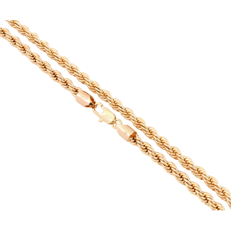Ланцюжок Xuping Позолота 18K Плетіння Мотузка довжина 50см х 5мм фото №19
