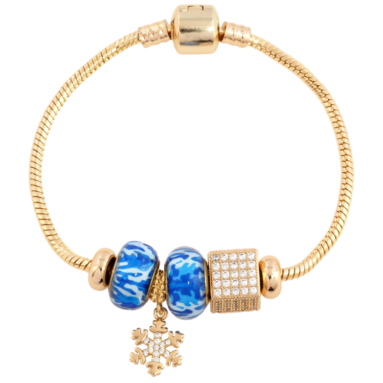 Браслет Xuping Позолота 18K У стилі Pandora Ювелірний шнур з намистинами довжина 18.5см х 3мм фото №10 Браслет Xuping Позолота 18K У стилі Pandora Ювелірний шнур з намистинами довжина 18.5см х 3мм фото №10