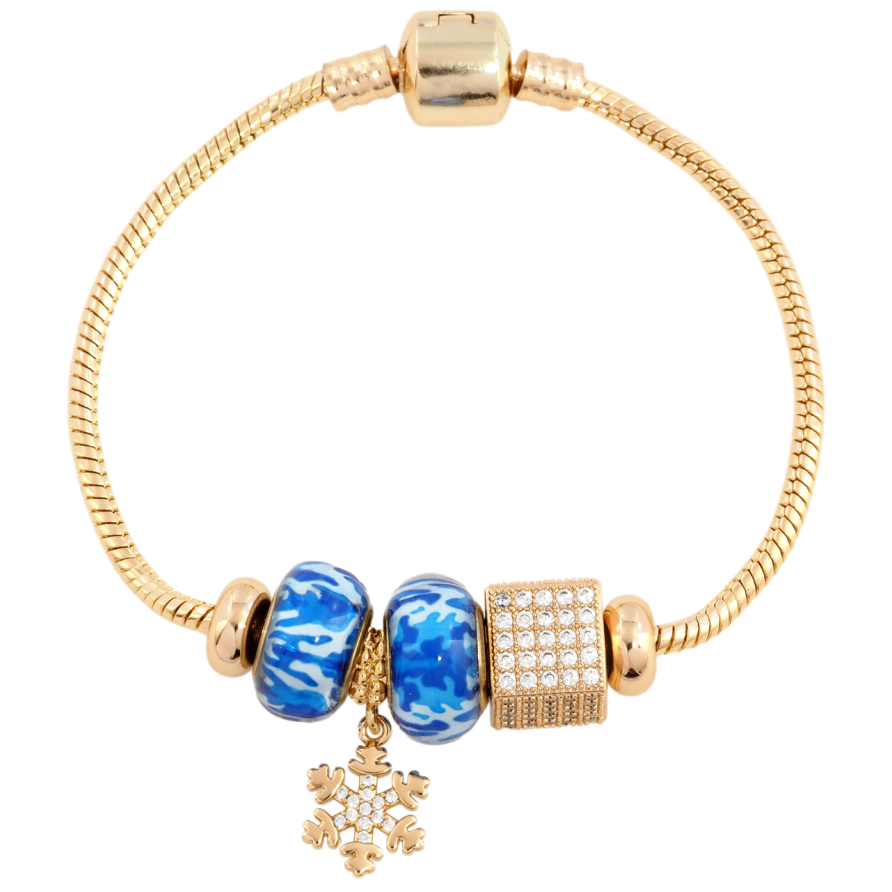 Браслет Xuping Позолота 18K В стиле Pandora Ювелирный шнур с бусинами длина 18.5см х 3мм фото №1 Браслет Xuping Позолота 18K В стиле Pandora Ювелирный шнур с бусинами длина 18.5см х 3мм фото №1