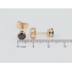 Сережки Xuping M&L Колір 18K пусети Чорні фіаніти в 6-ти крапановій оправі ø 5мм фото №2 Сережки Xuping M&L Колір 18K пусети Чорні фіаніти в 6-ти крапановій оправі ø 5мм фото №2