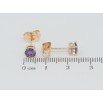 Сережки Xuping M&L Колір 18K пусети Бузкові фіаніти в 4-х крапановій оправі ø 5мм фото №2 Сережки Xuping M&L Колір 18K пусети Бузкові фіаніти в 4-х крапановій оправі ø 5мм фото №2