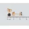 Сережки Xuping M&L Колір 18K пусети Чорні фіаніти в 4-х крапановій оправі ø 5мм фото №2 Сережки Xuping M&L Колір 18K пусети Чорні фіаніти в 4-х крапановій оправі ø 5мм фото №2