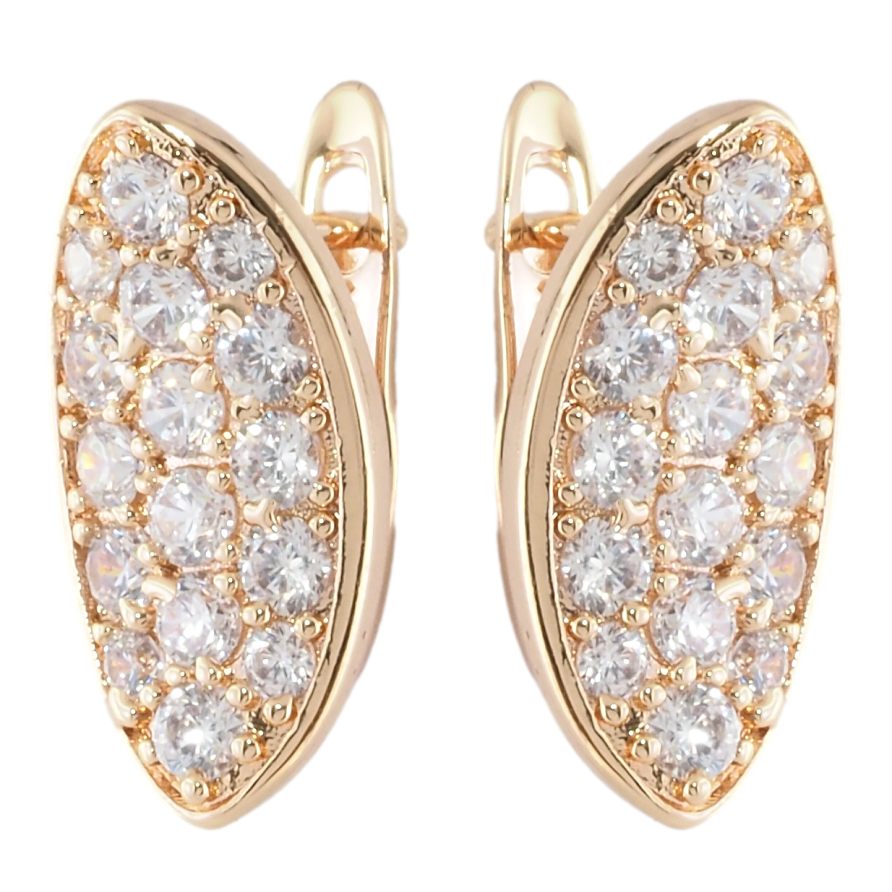 Сережки Xuping M&L Колір 18K англійський замок Інкрустація цирконієм фото №1 Сережки Xuping M&L Колір 18K англійський замок Інкрустація цирконієм фото №1