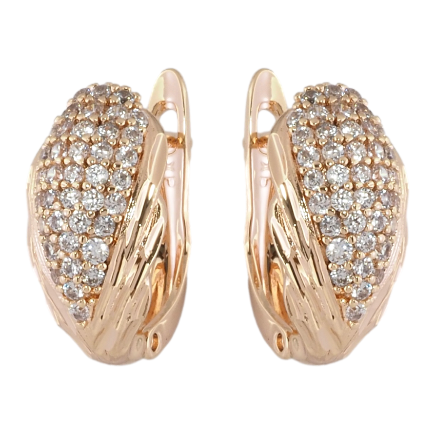 Серьги Xuping M&L Цвет 18K английский замок Инкрустация цирконием фото №1 Серьги Xuping M&L Цвет 18K английский замок Инкрустация цирконием фото №1
