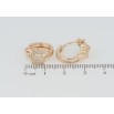 Серьги Xuping M&L Цвет 18K колечки Цветочки с цирконием фото №2 Серьги Xuping M&L Цвет 18K колечки Цветочки с цирконием фото №2