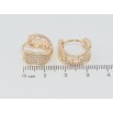 Серьги Xuping M&L Цвет 18K колечки Инкрустация цирконием фото №2