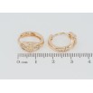 Серьги Xuping M&L Цвет 18K колечки Декоративный узор с цирконием фото №2 Серьги Xuping M&L Цвет 18K колечки Декоративный узор с цирконием фото №2