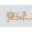 Сережки Xuping M&L Колір 18K колечка Візерунок з інкрустацією цирконієм фото №2 Сережки Xuping M&L Колір 18K колечка Візерунок з інкрустацією цирконієм фото №2