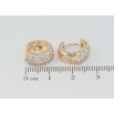 Сережки Xuping M&L Колір 18K колечка Візерунок з інкрустацією цирконієм фото №2 Сережки Xuping M&L Колір 18K колечка Візерунок з інкрустацією цирконієм фото №2