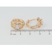 Серьги Xuping M&L Цвет 18K колечки Ажурный узор с цирконием фото №2 Серьги Xuping M&L Цвет 18K колечки Ажурный узор с цирконием фото №2